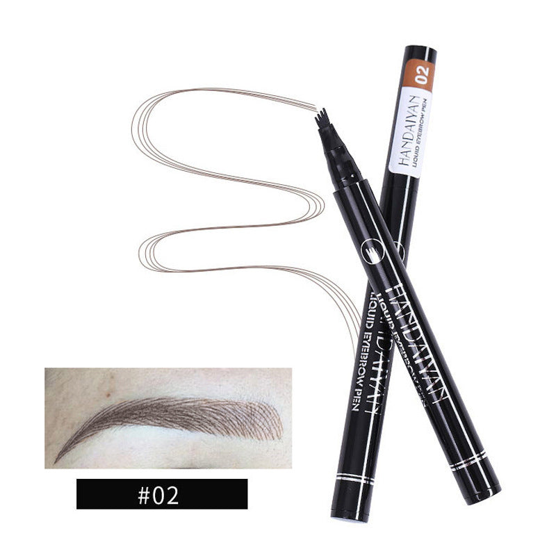 Krispfy Cosmetics Four-head Eyebrow Pencil Liquid Eyebrow Pencil Tattoo Eyebrow Pencil Eyebrow Pencil 4-head Eyebrow Pencil Four-jaw Eyebrow Pencil