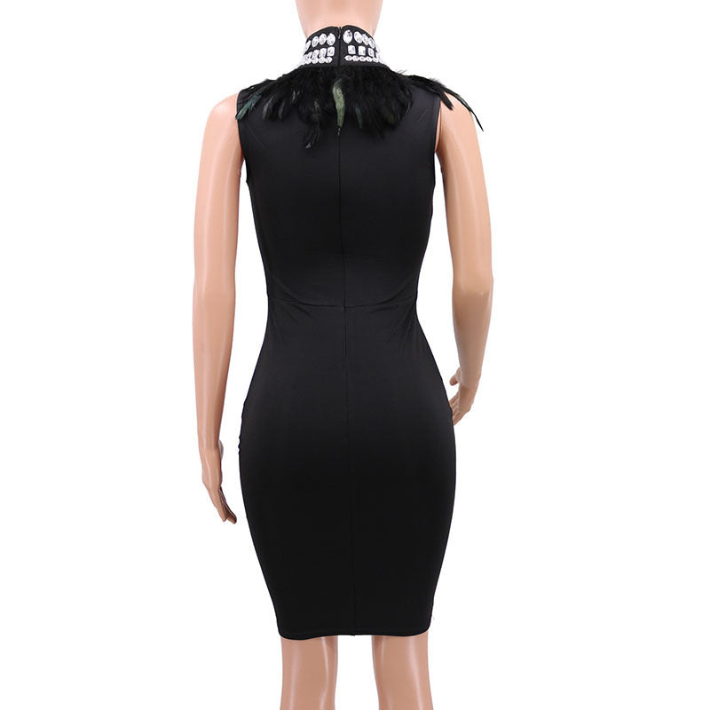 Krispfy.com - Bandage Beads Evening Dress