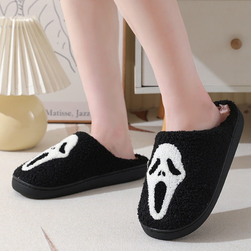 Krispfy Orignals USA - Halloween Skull Cartoon Print Slippers I Winter Slippers Slippers