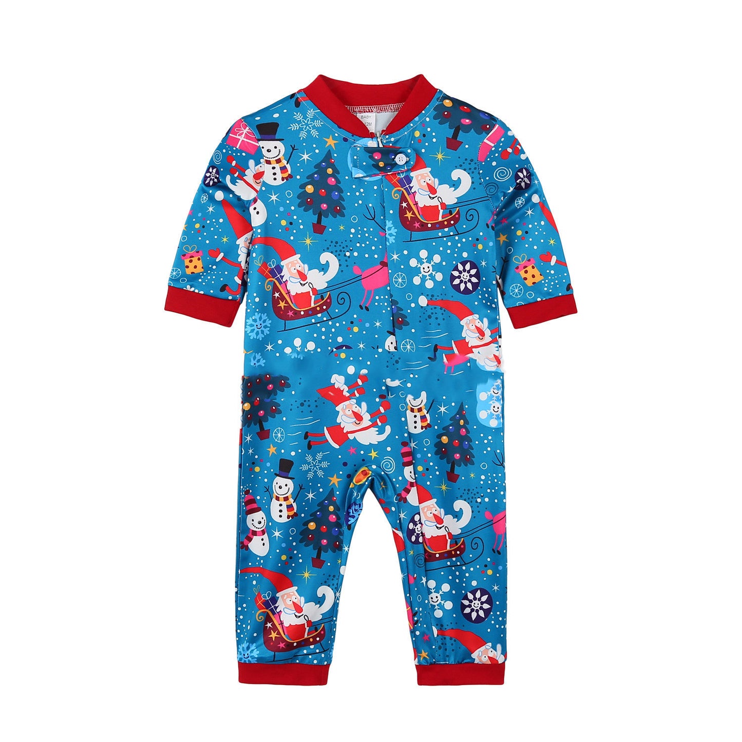 Parent-Child Christmas Pajamas Home Wear Suit Printing