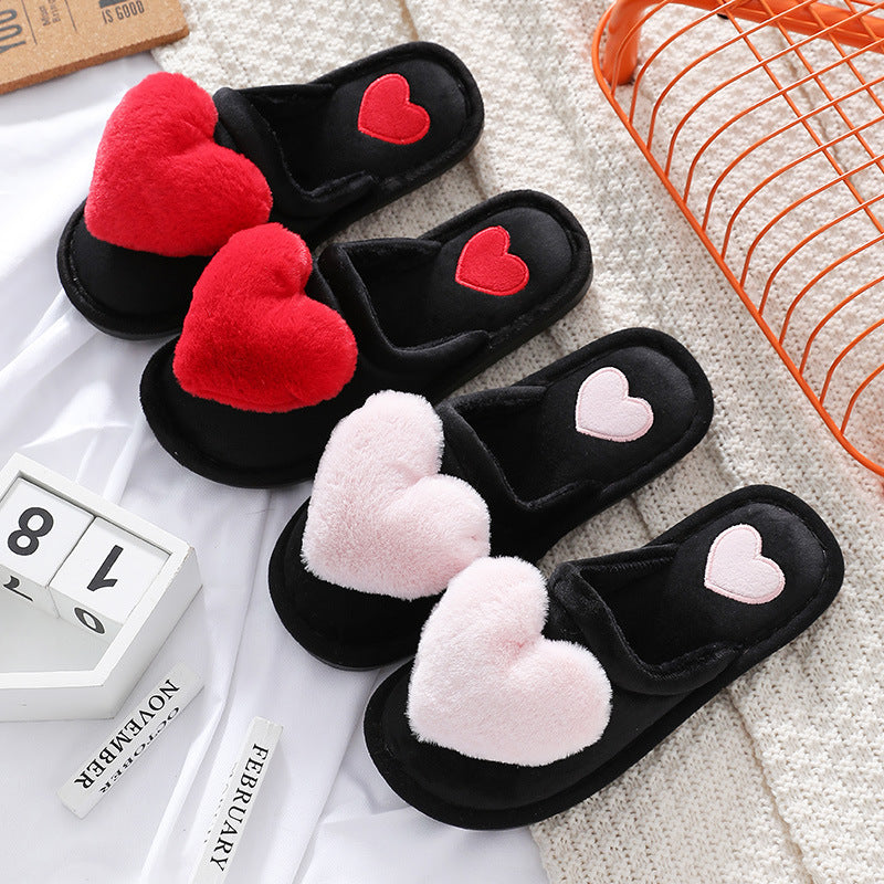 Krispfy Orignals USA - Cute Love Slipper I Warm Fluffy Shoes I Home Slippers For Valentine's Day