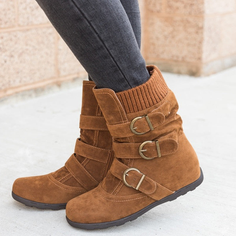 Krispfy Orignals USA - Casual Winter Boots I Strap Buckle Shoes - San Antonio Edition