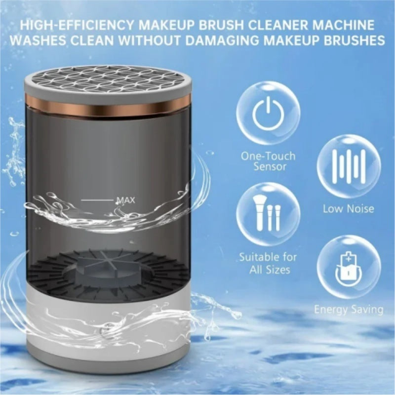 Krispfy Cosmetics Makeup Brush Cleaner Automatic Rotating Makeup Brush Cleaner USB Portable Electric Cosmetic Makeup Brush Rotary Washing Machine