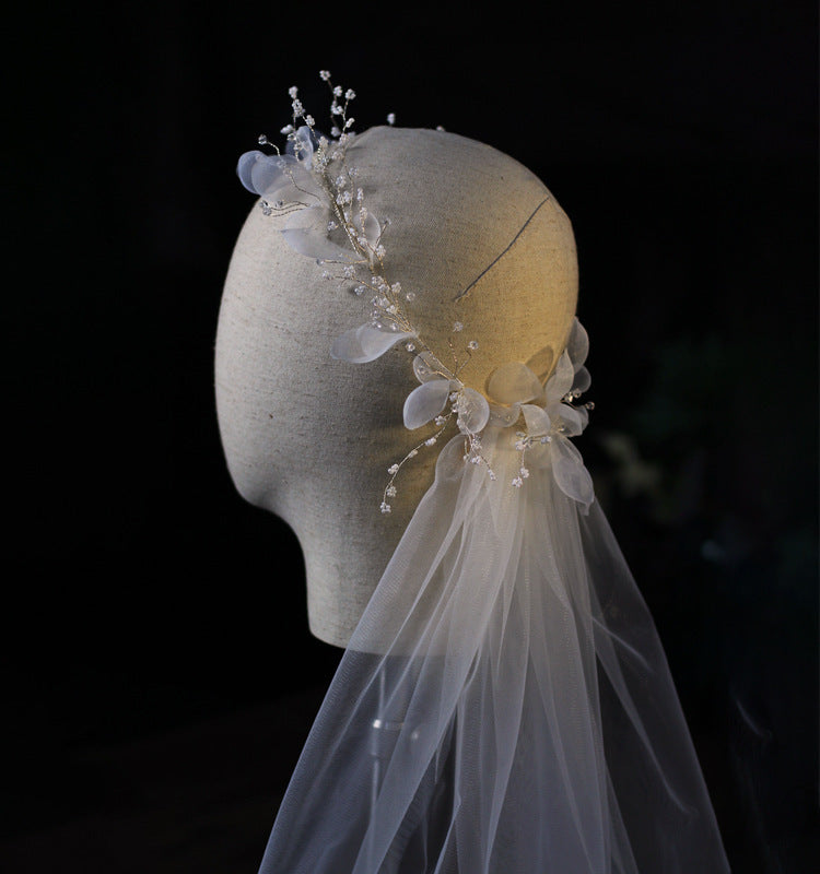 Krispfy.com Bridal weath Veil Wedding Dress Accessories