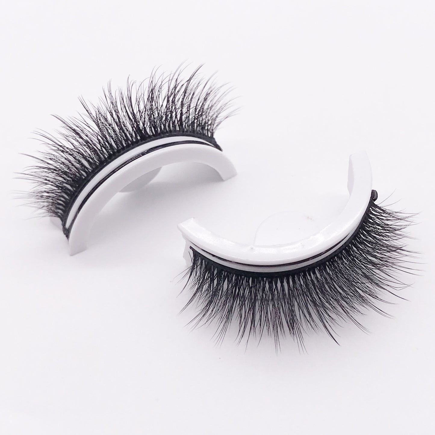 Reusable 3D Mink Lashes Natural False Eyelash - Krispfy.comes Self Adhesive Fake Glue Free Makeup Eyelash Extension Silk