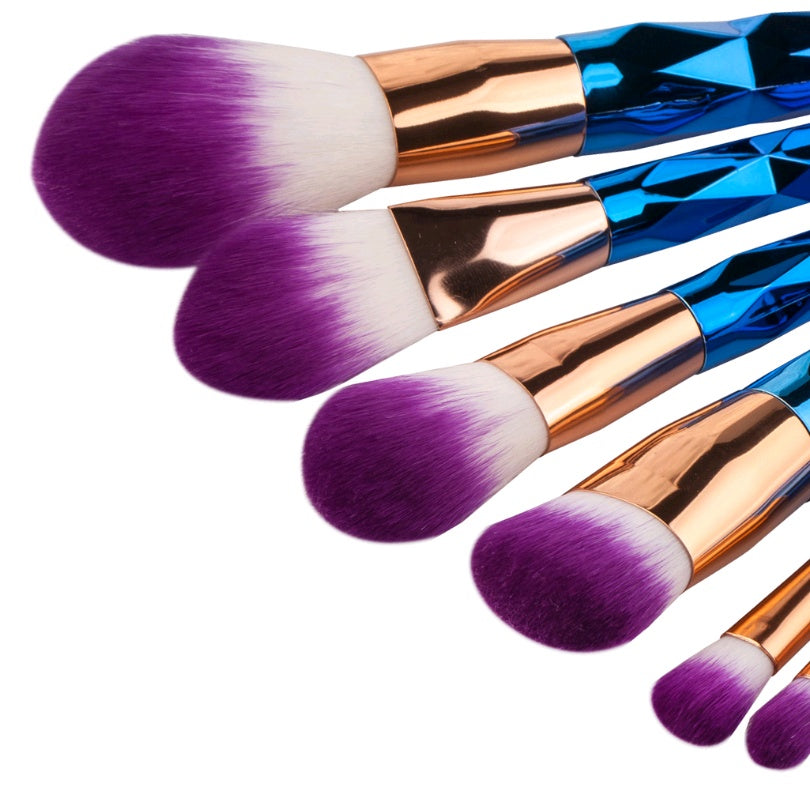 Krispfy 7 makeup brushes, makeup tools, diamond makeup brush foundation brush