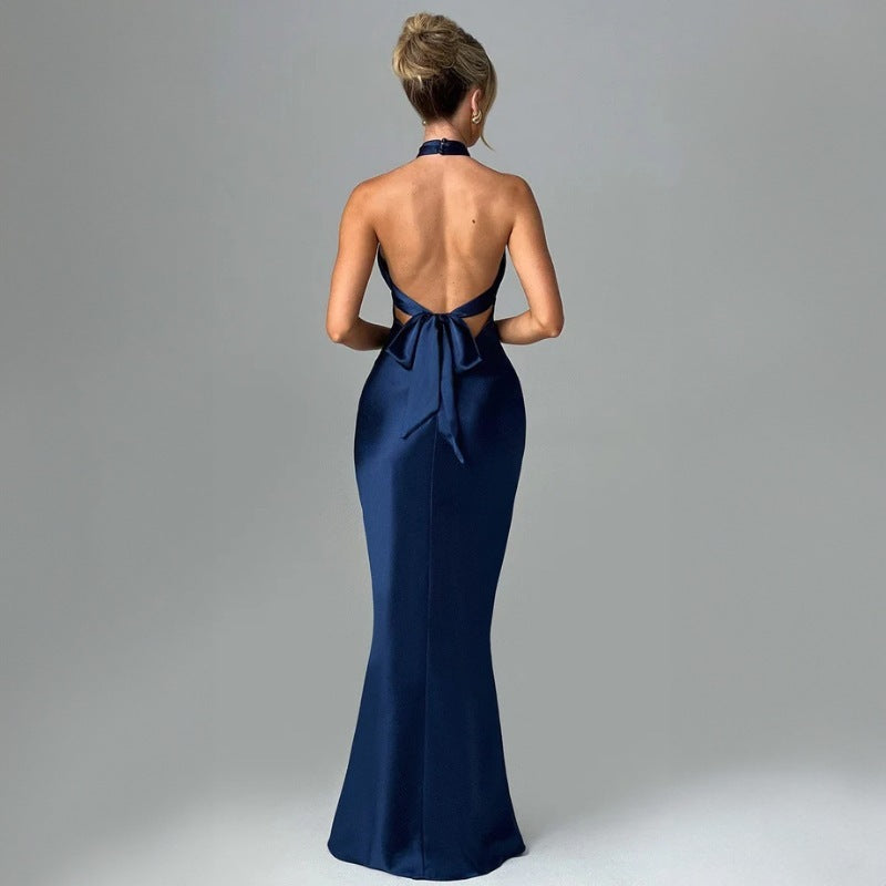 Krispfy.com Summer Fashion Elegant Backless Sleeveless Dress