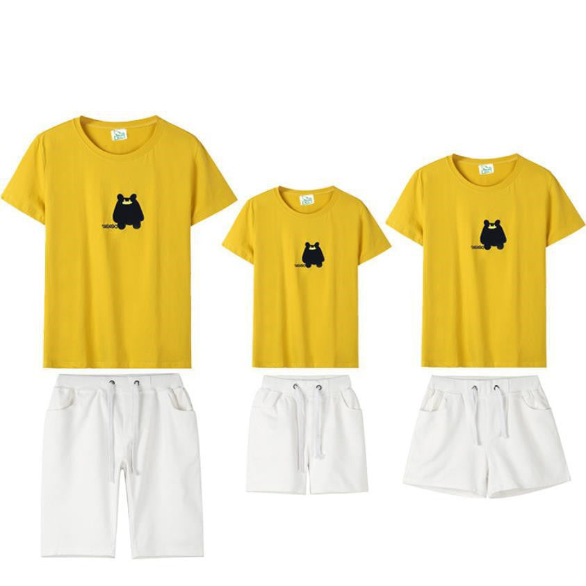 New summer short sleeve new parent-child T-shirt mother and son mother daughter suit casual autumn new couple''s wear