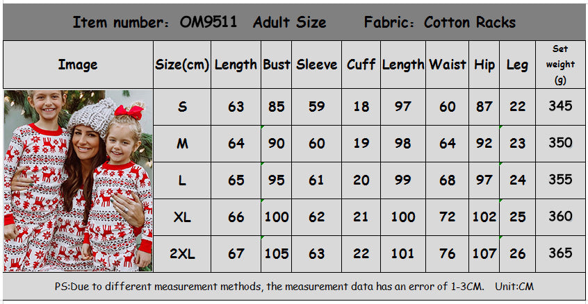 Home Pajamas Parent-child Suit