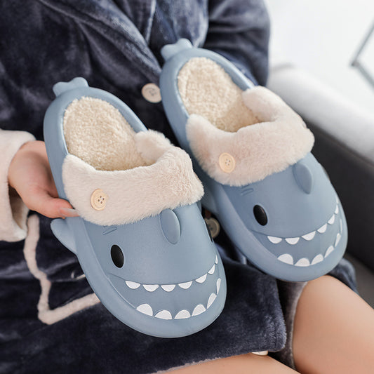 Krispfy Orignals USA - Shark Shoes I House Slippers With Button I EVA Couple Slippers