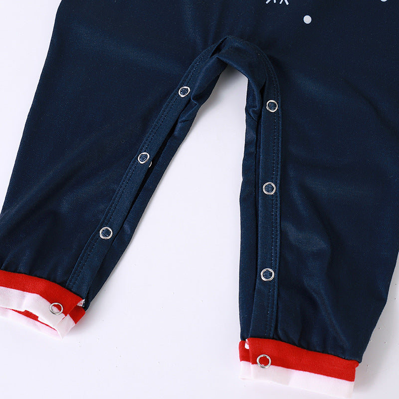 Santa Printed Parent-child Homewear