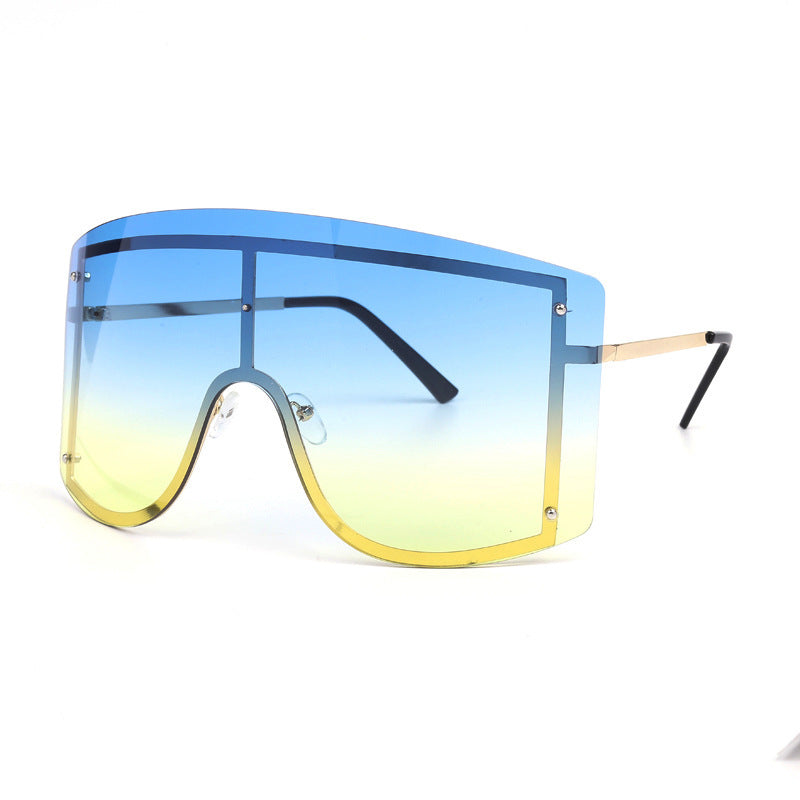 Women Square Polarized Glass Lens Sunglasses
