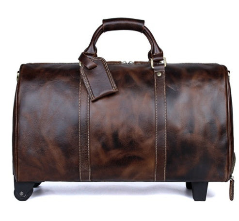 Krispfy Orignals - Cowhide Trolley Travel Bag - Large
