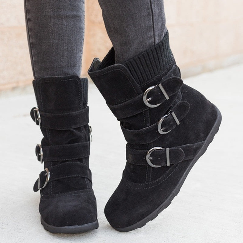 Krispfy Orignals USA - Casual Winter Boots I Strap Buckle Shoes - San Antonio Edition