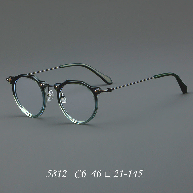 New Glasses 5812 Retro Glasses Rim Metal Optical Glasses