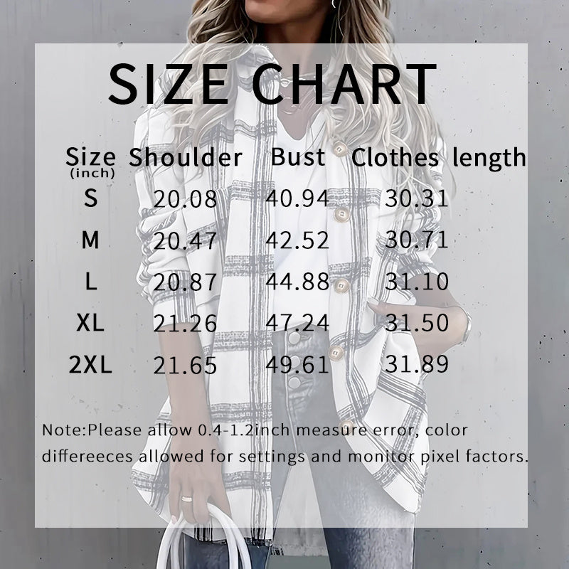 Womens Button Down Shirts Long Sleeve Plaid Shackets Business Casual Blouse Top