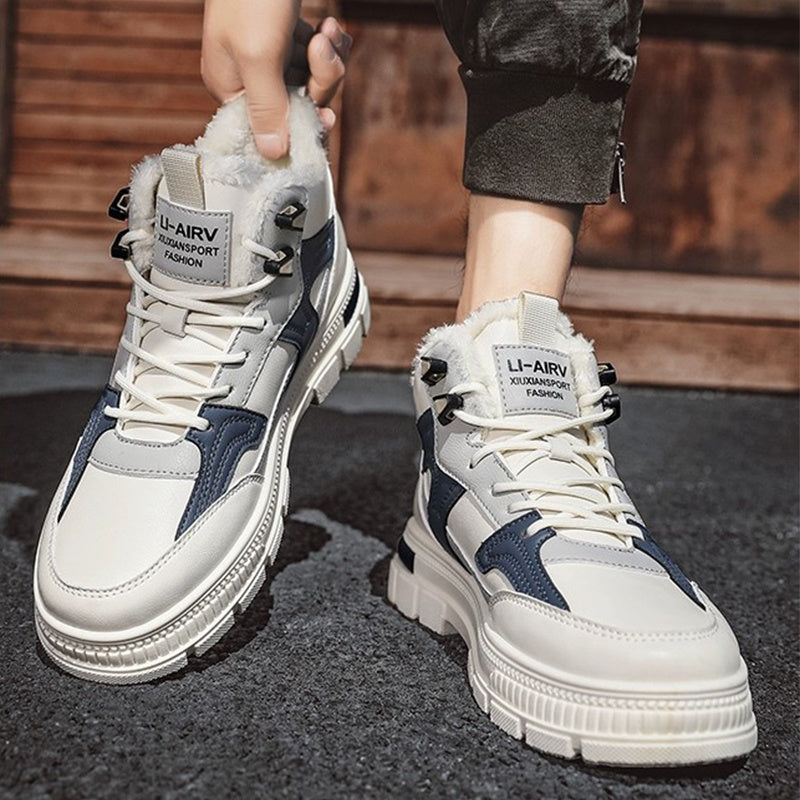 Krispfy Orignals USA - Velvet Warm Ankle Boots Men I Casual Walking/Running Flat Shoes