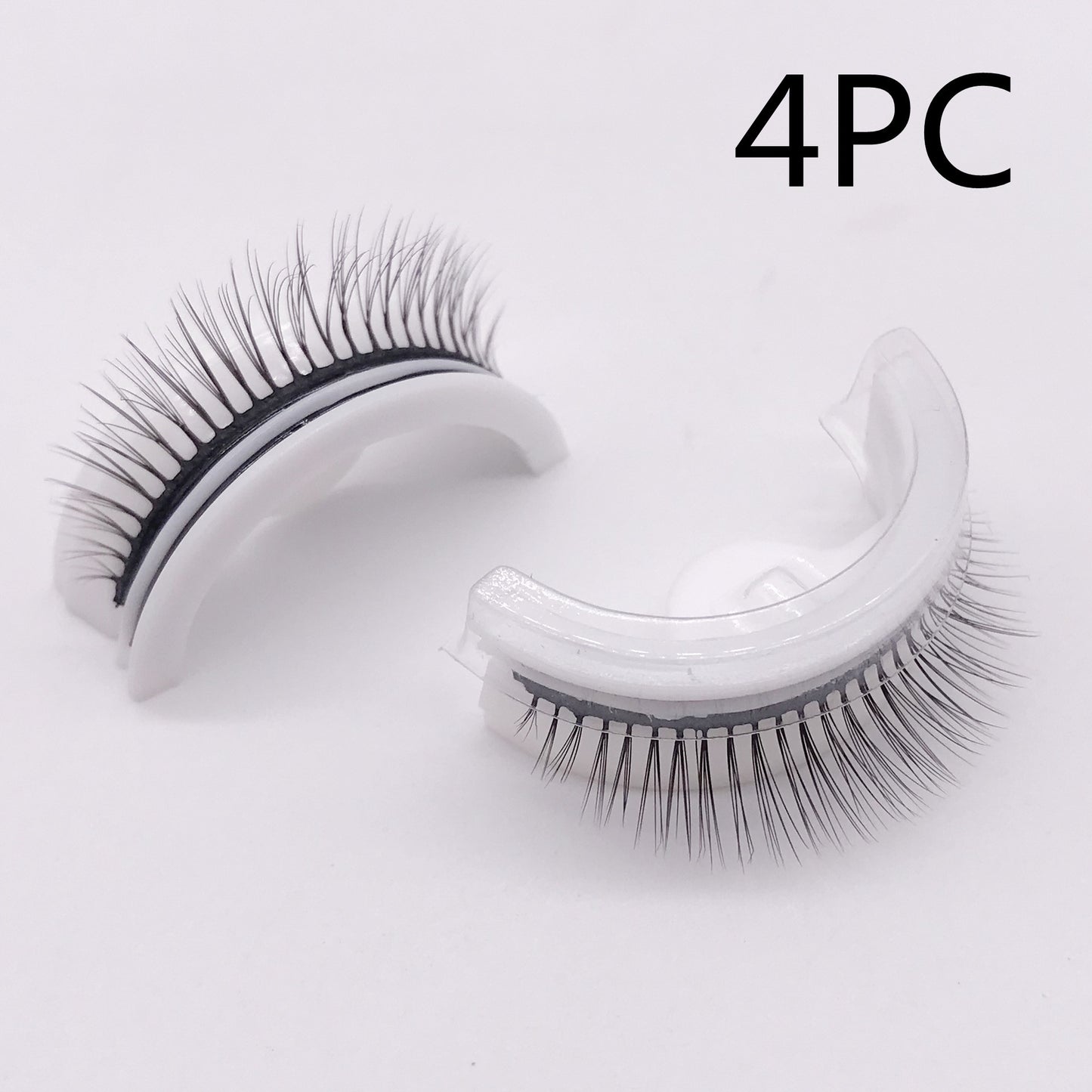 Reusable 3D Mink Lashes Natural False Eyelash - Krispfy.comes Self Adhesive Fake Glue Free Makeup Eyelash Extension Silk