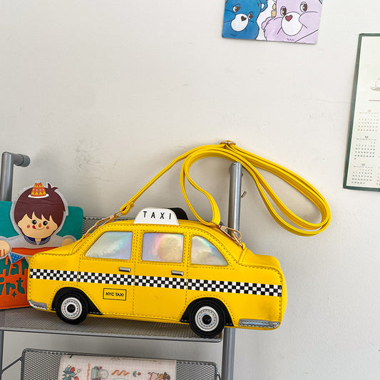 Fashion Creative Taxi Pu Messenger Bag For Women