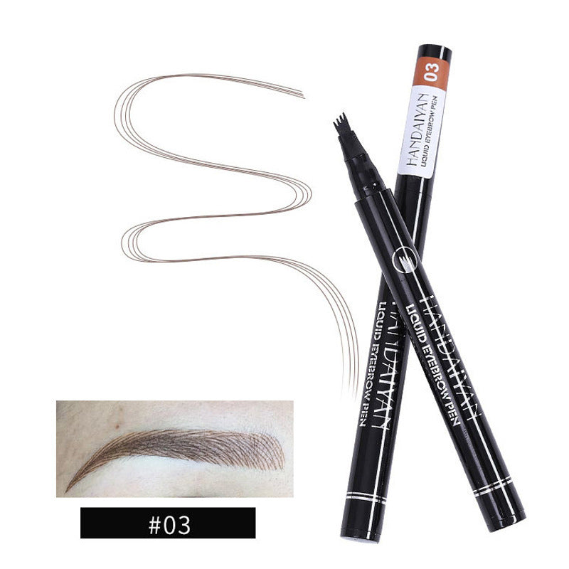 Krispfy Cosmetics Four-head Eyebrow Pencil Liquid Eyebrow Pencil Tattoo Eyebrow Pencil Eyebrow Pencil 4-head Eyebrow Pencil Four-jaw Eyebrow Pencil