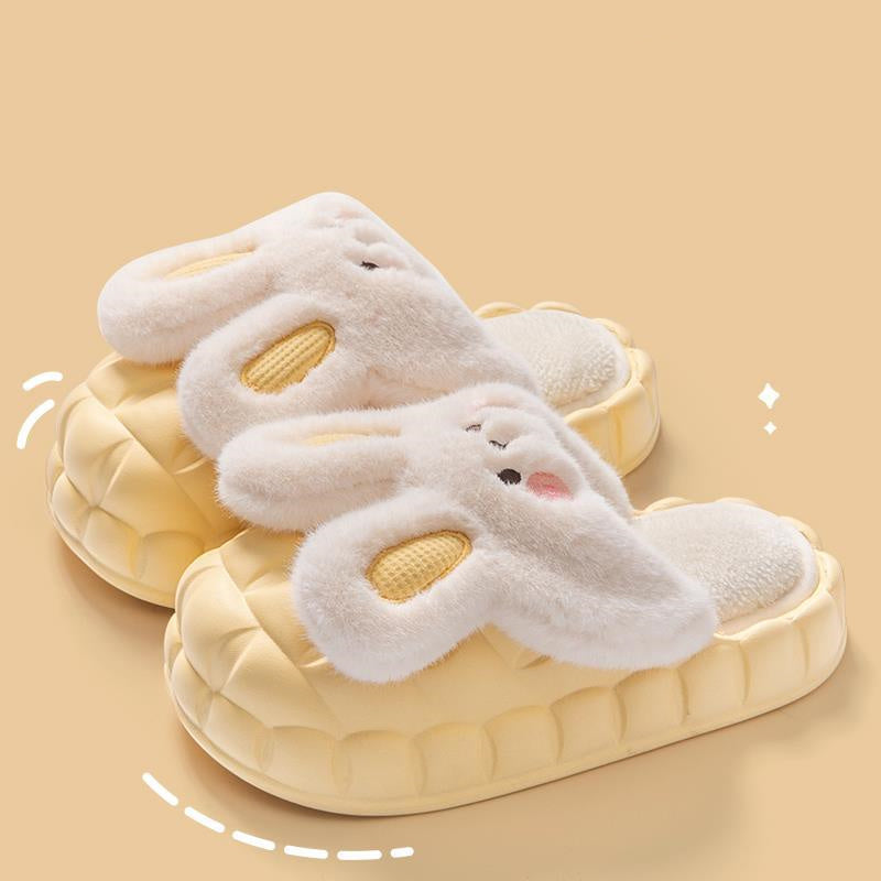 Krispfy Orignals USA - Cute Rabbit Shoes Winter Fuzzy Slippers