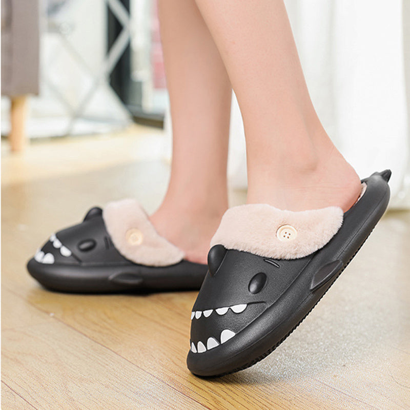 Krispfy Orignals USA - Shark Shoes I House Slippers With Button I EVA Couple Slippers