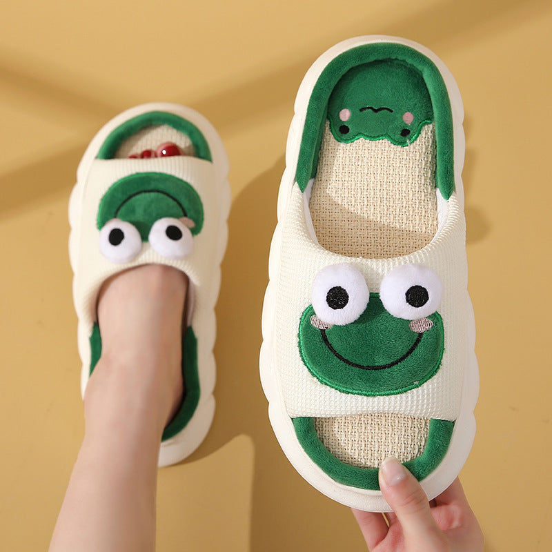 Krispfy Orignals USA - Cute Cartoon Cow Frog Slippers - Denver Edition