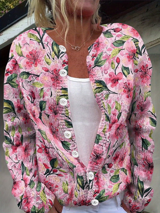 Color Printed Lightweight Breathable Sweater