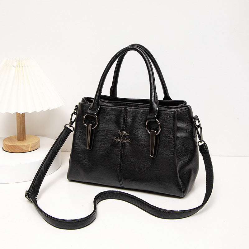 Fashion Large Capacity Wholesale Women's Crossbody Soft Leather Bag