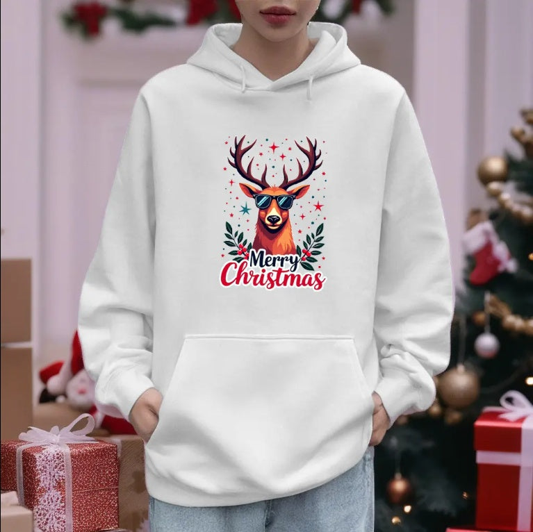 Krispfy High Quality Christmas Can Be Customized Digital Printed Logo Men's And Women's Fashion Hoodies US Warehouse Stock