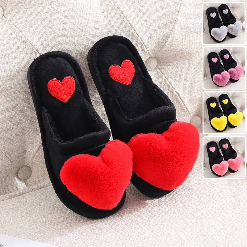 Krispfy Orignals USA - Cute Love Slipper I Warm Fluffy Shoes I Home Slippers For Valentine's Day