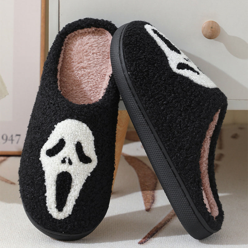 Krispfy Orignals USA - Halloween Skull Cartoon Print Slippers I Winter Slippers Slippers