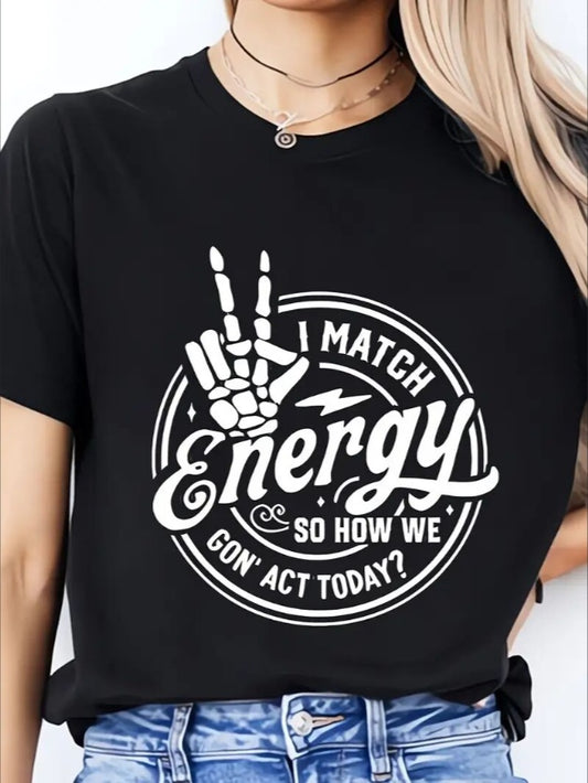 Krispfy Women's Printed Short-sleeved T-shirt