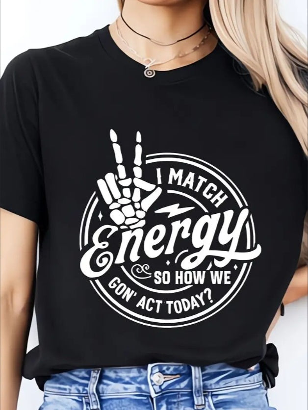 Krispfy Women's Printed Short-sleeved T-shirt