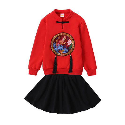 Mother-daughter Father-daughter Autumn Winter Spring Year Rabbit Year Of The Zodiac