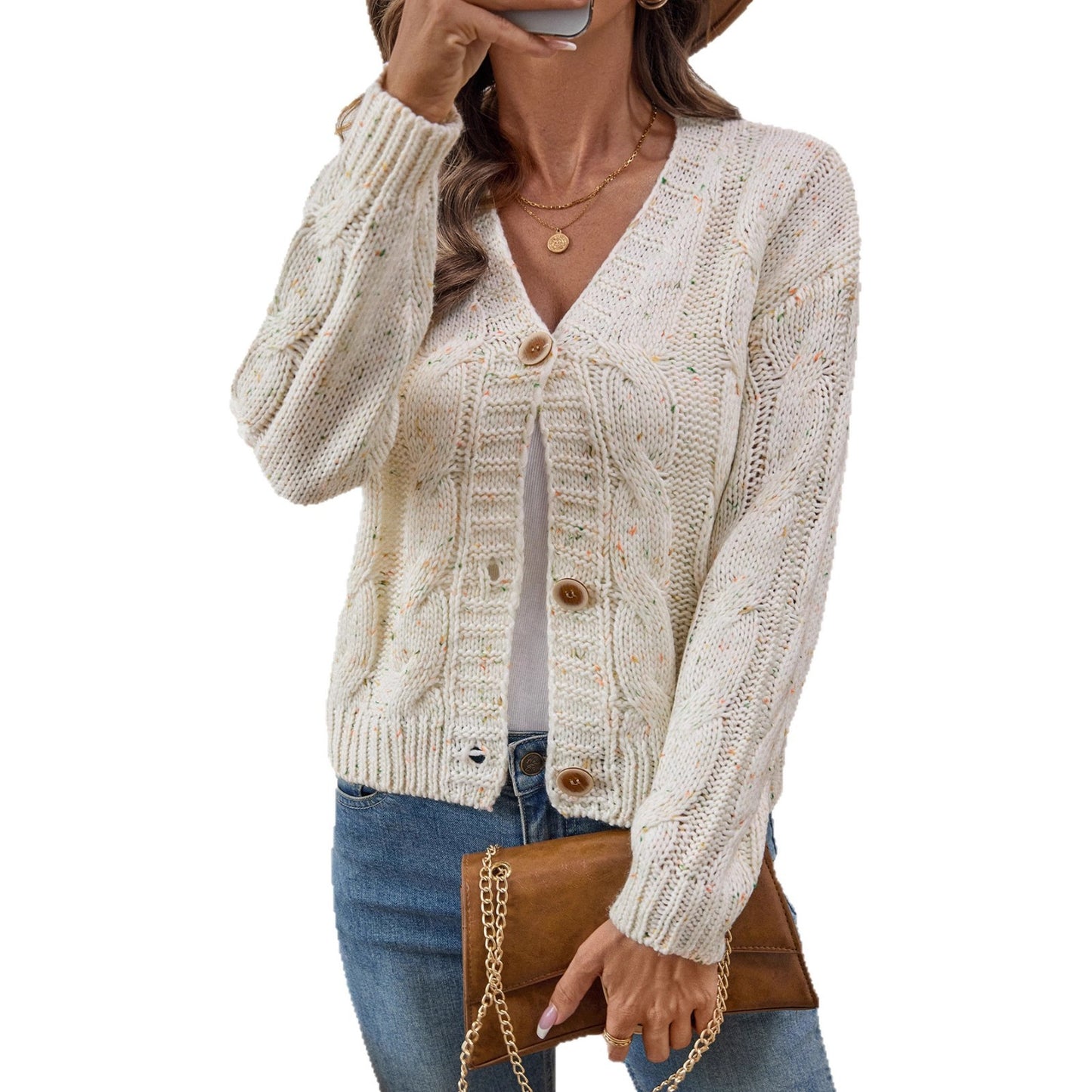 Autumn And Winter Soft Glutinous Thick Thread Thin Women's Knitwear