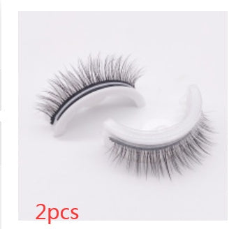 Reusable 3D Mink Lashes Natural False Eyelash - Krispfy.comes Self Adhesive Fake Glue Free Makeup Eyelash Extension Silk