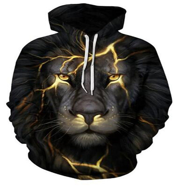 Krispfy Orignals - Hoodies For Men Cool Animal - Print Street - Hip Hop Collection