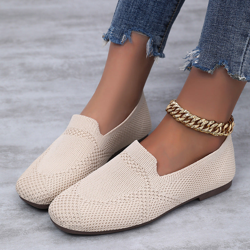 Krispfy Orignals USA - Fly Knit Shoes I  Casual Flat Shoes Women