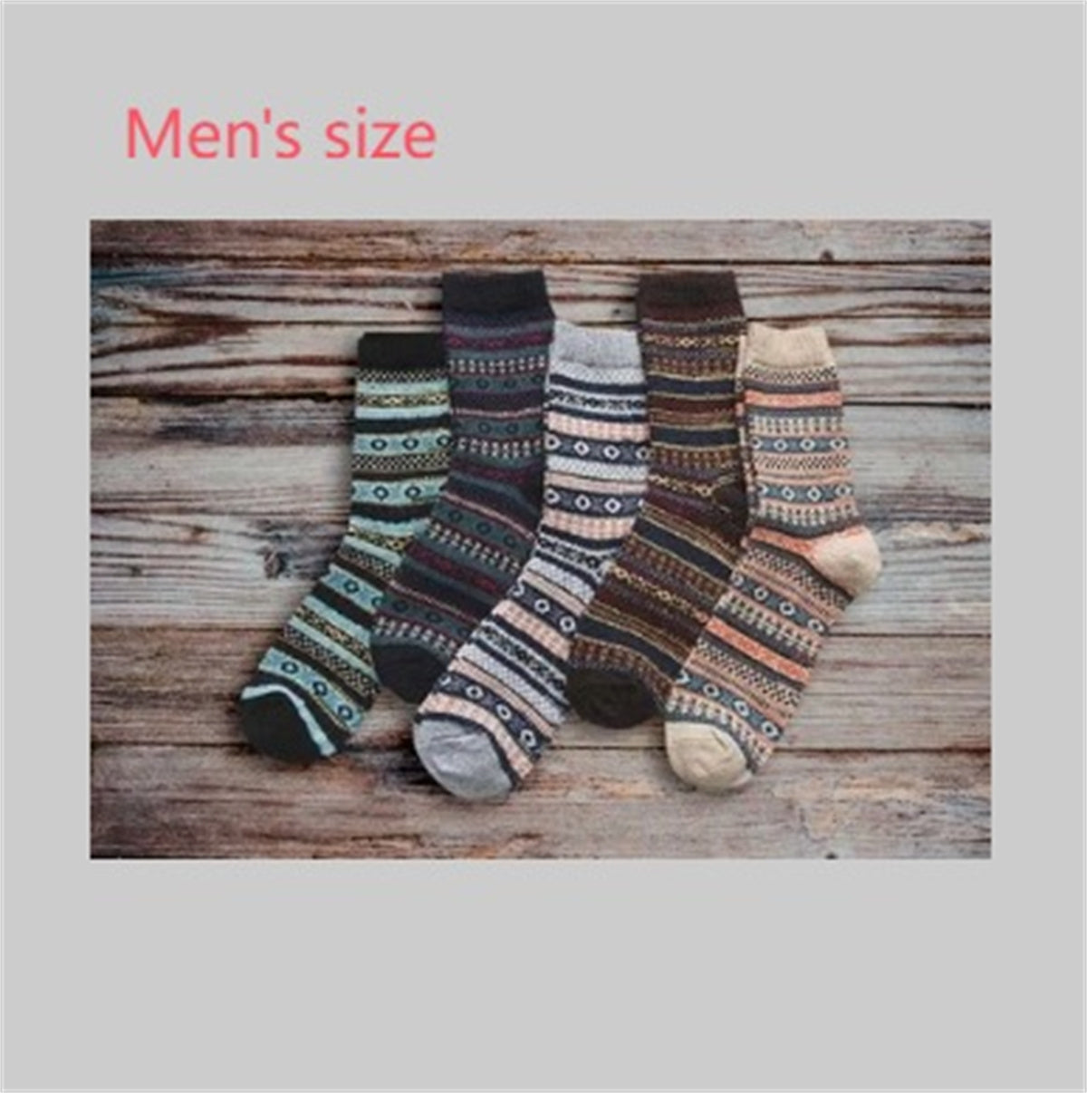 Winter Thick Warm Stripe Wool Socks Casual Sock Business Socks