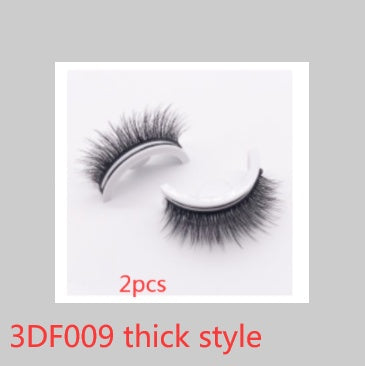 Reusable 3D Mink Lashes Natural False Eyelash - Krispfy.comes Self Adhesive Fake Glue Free Makeup Eyelash Extension Silk