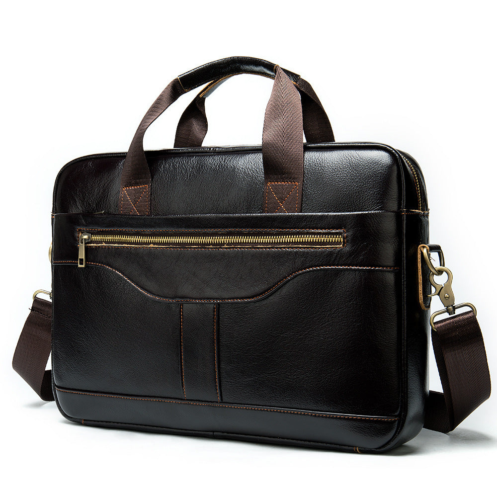 Krispfy Orignals - Men's Leather Briefcase I Business Men's Bag - 43e