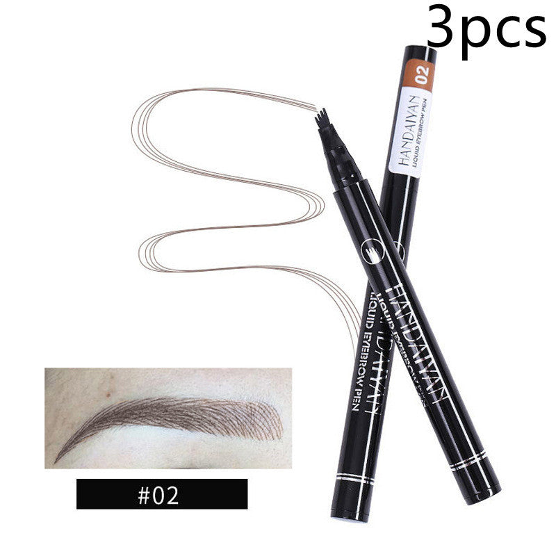 Krispfy Cosmetics Four-head Eyebrow Pencil Liquid Eyebrow Pencil Tattoo Eyebrow Pencil Eyebrow Pencil 4-head Eyebrow Pencil Four-jaw Eyebrow Pencil