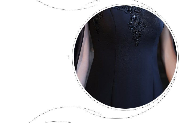 Krispfy.com Black Evening Dress For Women With A High-end Feel