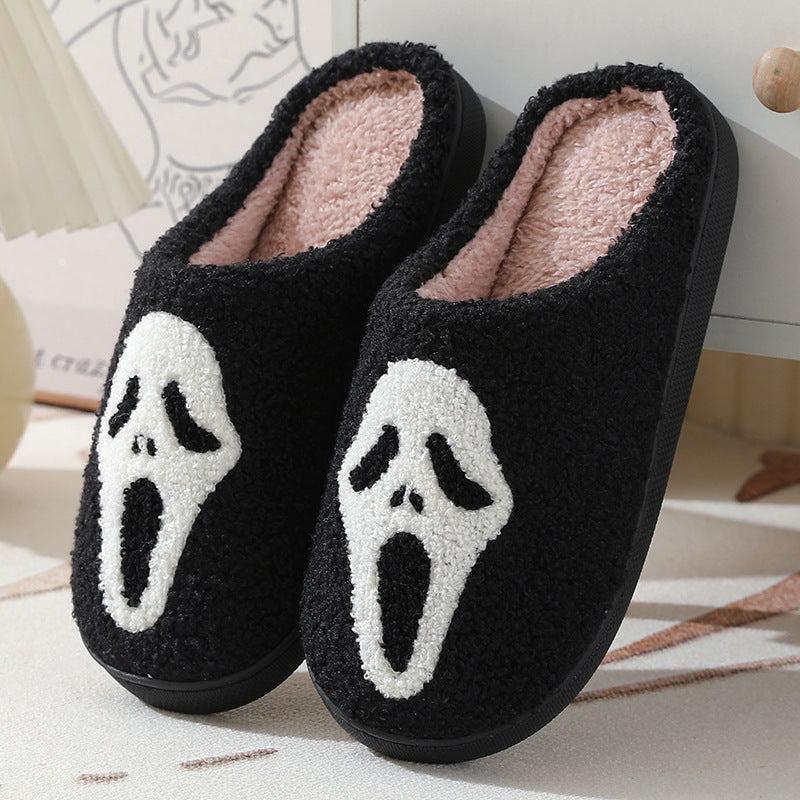 Krispfy Orignals USA - Halloween Skull Cartoon Print Slippers I Winter Slippers Slippers
