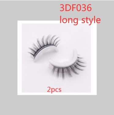 Reusable 3D Mink Lashes Natural False Eyelash - Krispfy.comes Self Adhesive Fake Glue Free Makeup Eyelash Extension Silk