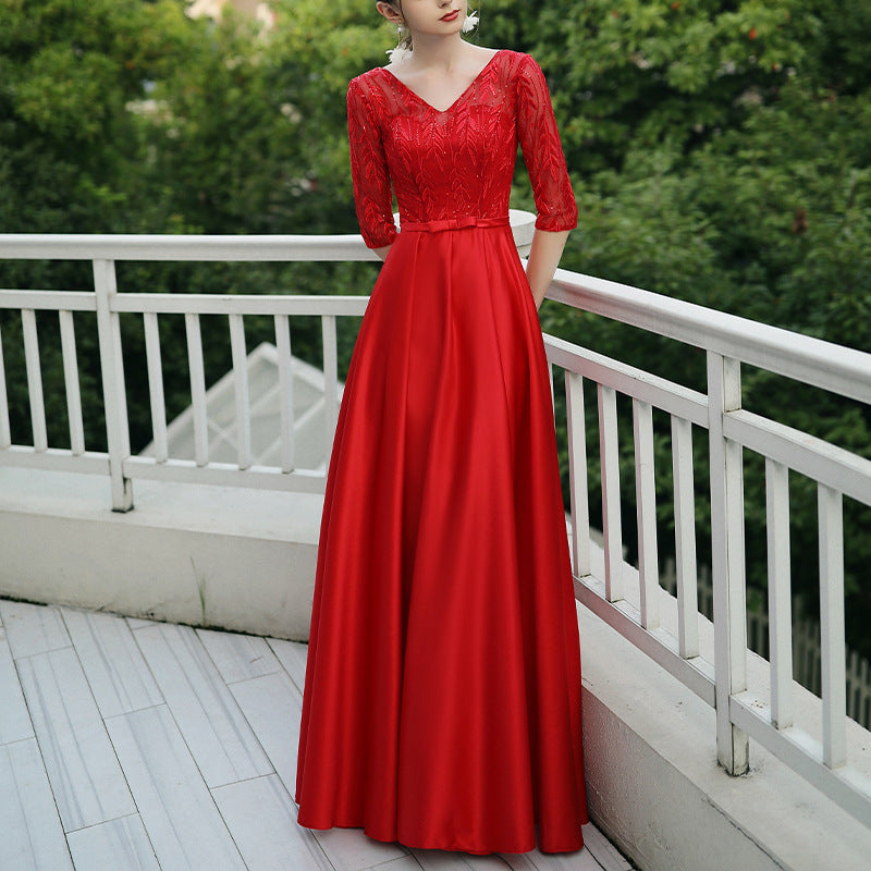 Krispfy.com Banquet Party Elegant Evening Dress Women