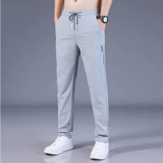 Drawstring Trousers Thin Casual Pants Korean Version Loose Straight Sweatpants Mens Clothing