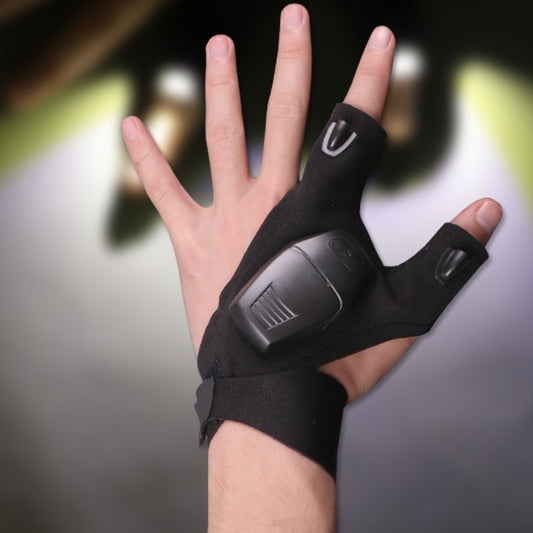 Night Fishing Outdoor Fishing Lighting Repair Equipment With Dry Battery Gloves