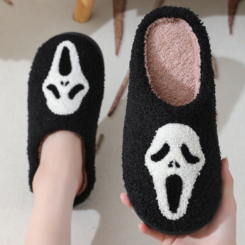 Krispfy Orignals USA - Halloween Skull Cartoon Print Slippers I Winter Slippers Slippers